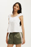 Nyla Woven Sport Short, KHAKI/BABYDOLL PINK STRIPE - example image 2