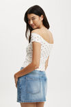 Sasha Lace Trim Off The Shoulder Top, ROZZY ROSE - alternate image 3