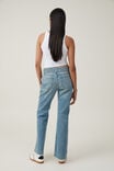 Stretch Bootcut Flare Jean, LAKE BLUE/EYELET BELT - alternate image 4