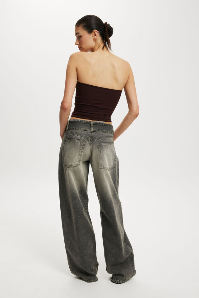 Low Barrel Jean, Y2K WASHED GREY