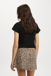 Sienna Linen Cotton Mini Skirt, LEOPARD - alternate image 3
