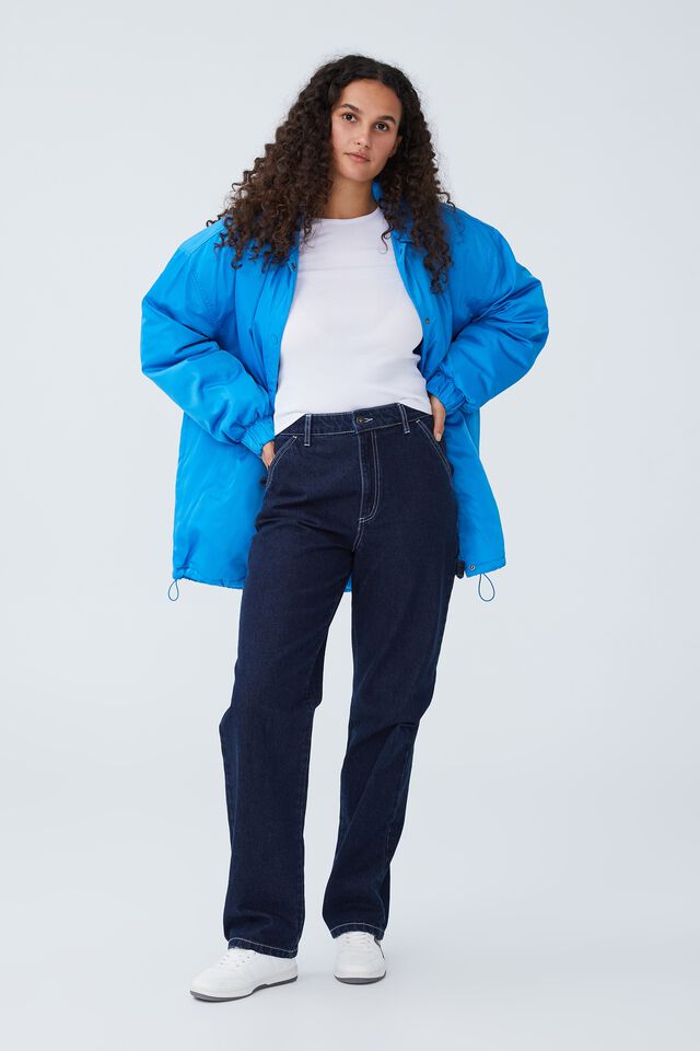 Jaqueta - Padded Oversized Jacket, BRIGHT BLUE