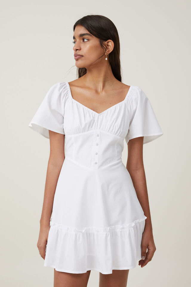 SCHIFFLEY BABYDOLL MINI DRESS  Mini dress, Cotton linen dresses, Babydoll  style