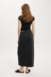 Bailey Denim Maxi Skirt, GRAPHITE BLACK - alternate image 2