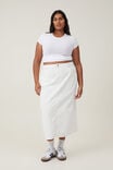Cord Maxi Skirt, WHITE - alternate image 5