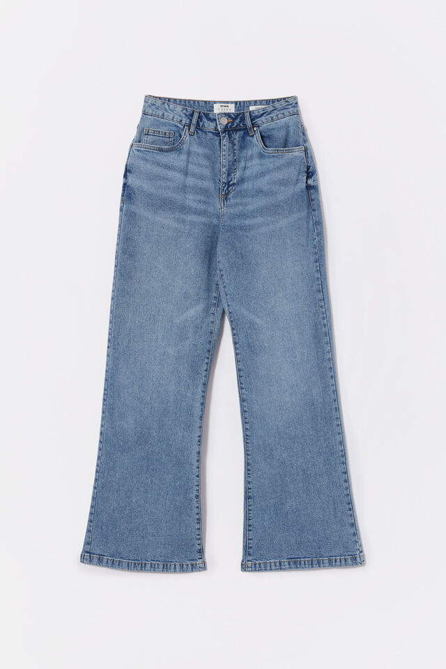 Curvy Stretch Wide Jean, BELLS BLUE
