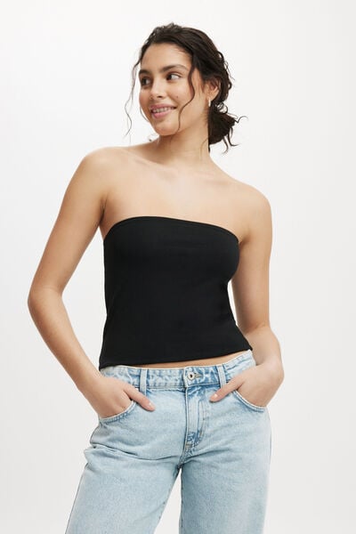 All Day Tube Top, BLACK