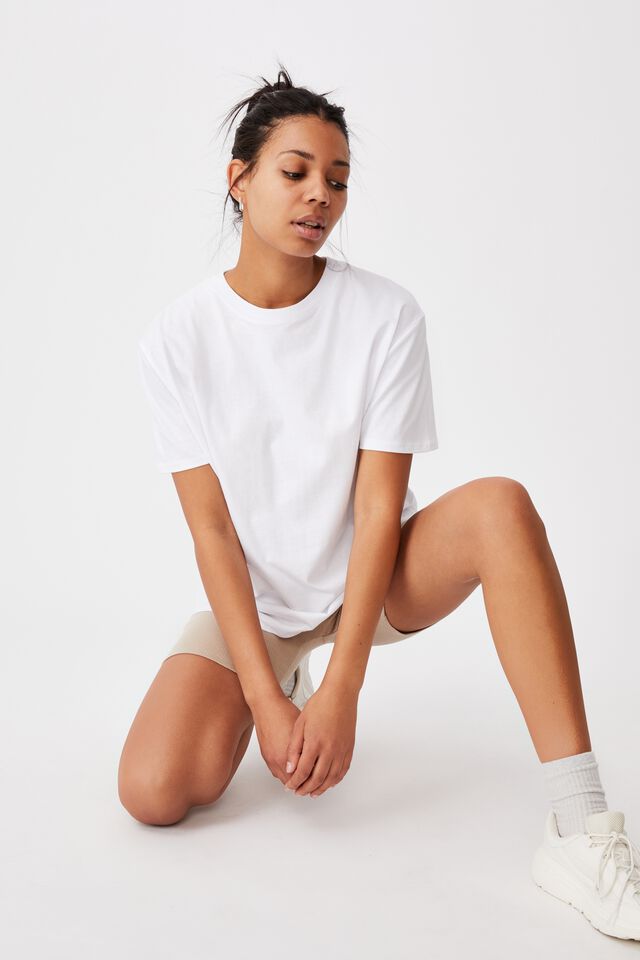 The Oversized Dad Tee, WHITE