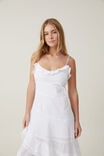 Milly Spliced Asymmetrical Midi Dress, WHITE - alternate image 2