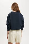 Classic Fleece Collared Sweatshirt, INK NAVY - alternate image 3
