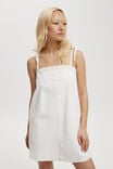 Gigi Denim Mini Dress, VINTAGE WHITE - alternate image 1