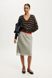 Softest Luxe Oversized Cardi, DARK OAK STRIPE - example image 2