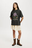 The Boxy Graphic Tee, MIDNIGHT ROSE/WASHED BLACK - alternate image 2