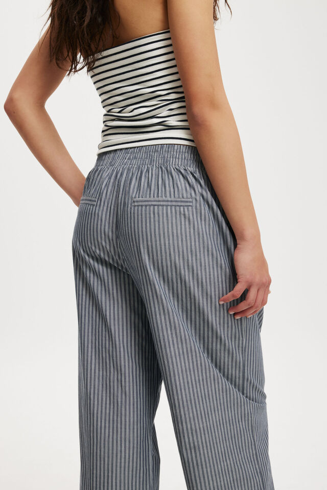 Noah Pant, KYLIE STRIPE BLUE SLATE