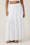 Haven Tiered Maxi Skirt, WHITE - alternate image 4