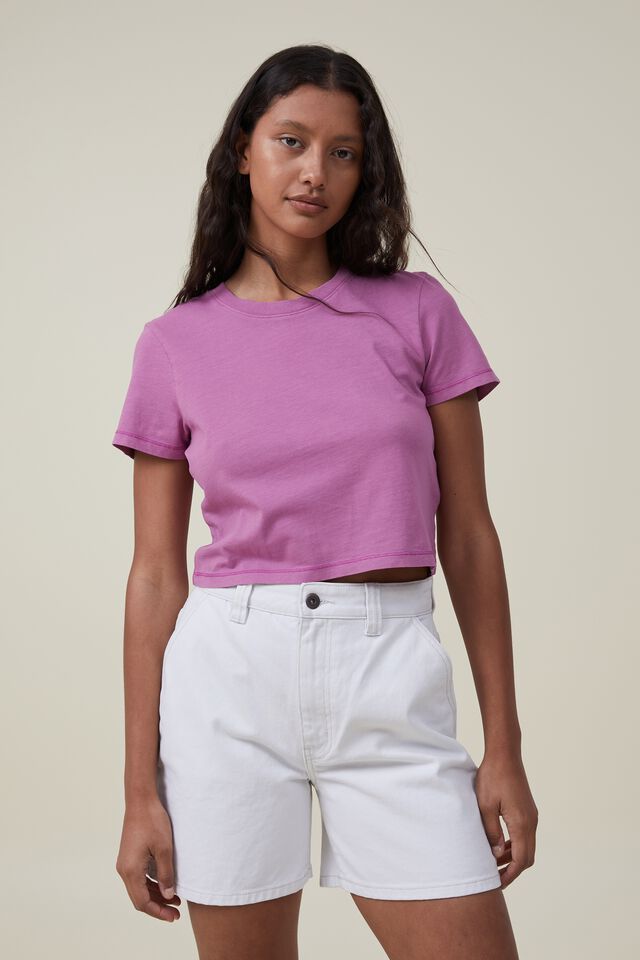 The Baby Tee, WASHED MAGENTA