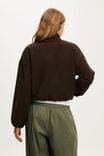 Polar Fleece Zip Through, DARK OAK/MILK TEA TIPPING - example image 3