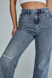 Relaxed Flare Jean, WATEGOS BLUE RIP