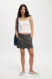 Morgan Utility Chino Mini Skirt, GRAPHITE - alternate image 2