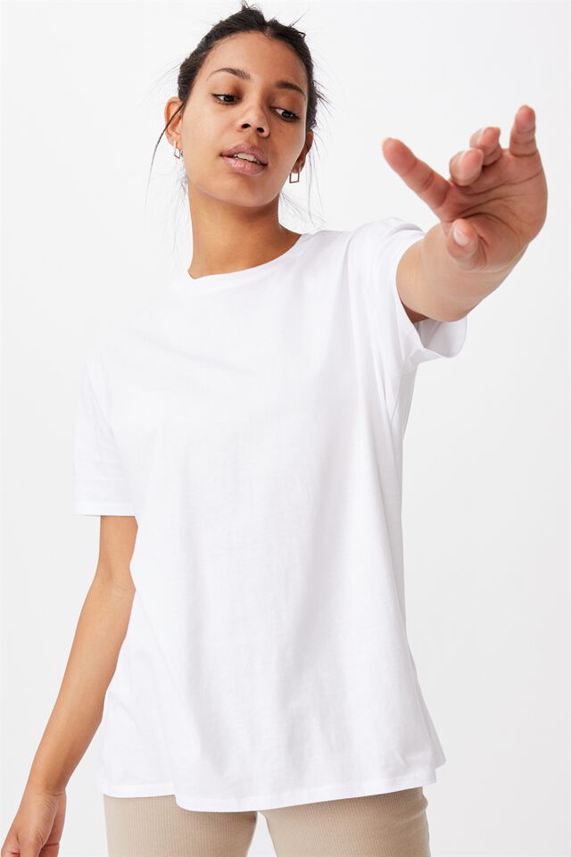 The Oversized Dad Tee, WHITE