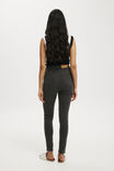 Ultra High Super Stretch Jean, GRAPHITE BLACK RIP - alternate image 2