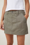 Morgan Utility Chino Mini Skirt, WOODLAND - alternate image 4