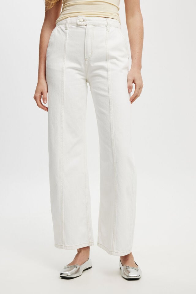 Seam Wide Jean, VINTAGE WHITE