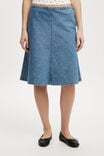 Gigi Denim Midi Skirt, DREAM BLUE - alternate image 4