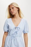 Allegra Tie Detail Mini Dress, BILLIE STRIPE BLUE - alternate image 4