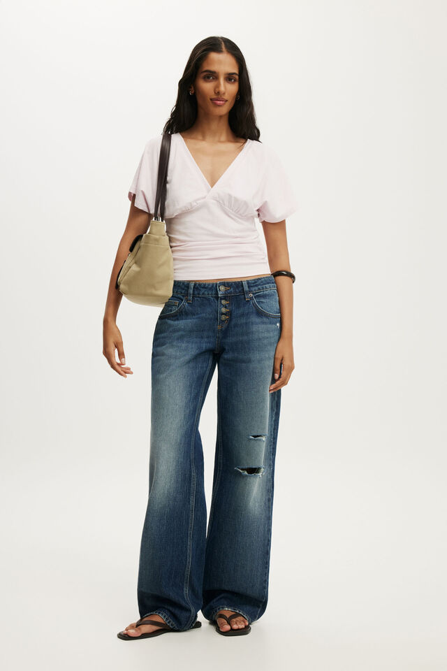 Benni Cinched Vee Tee, BABYDOLL