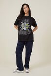 The Oversized Graphic License Tee, LCN WB HARRY POTTER HUFFLEPUFF QUIDDITCH/BLAC - alternate image 2