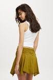 Georgie Hanky Hem Mini Skirt, OLIVE - alternate image 3