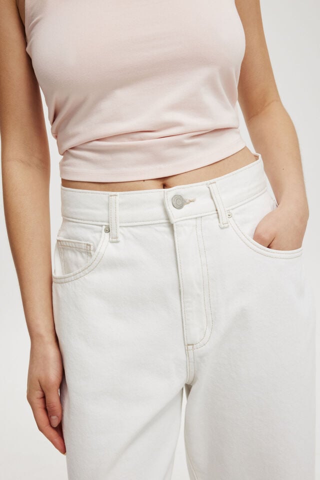 Straight Crop Jean, VINTAGE WHITE