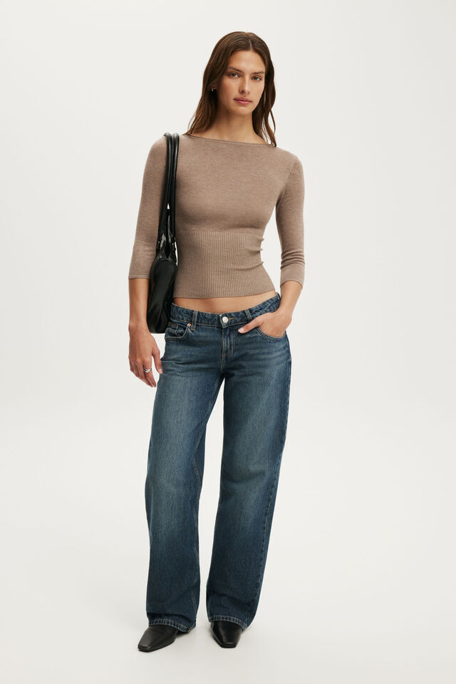 Close Knit Boat Neck, ACORN MARLE