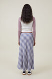 Saia - Picot Maxi Slip Skirt, FRANKIE CHECK VINTAGE NAVY - vista alternativa 3