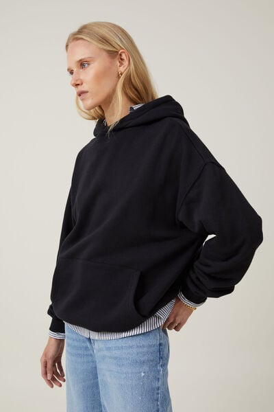 Classic Fleece Hoodie, BLACK