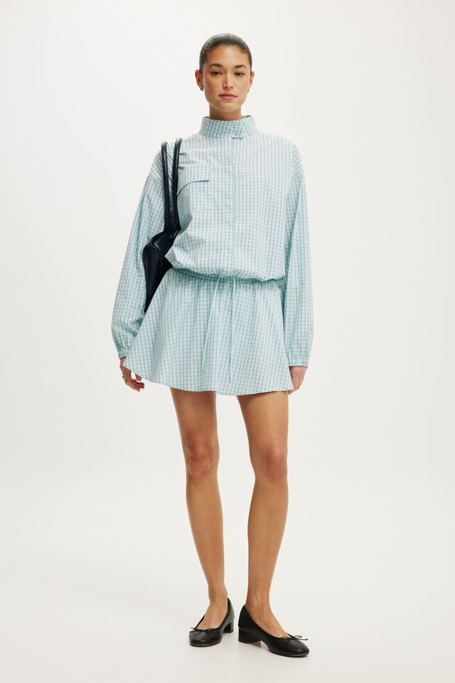 Chloe Skort, ARDEN CHECK BLUE