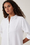 Haven Maxi Shirt Dress, WHITE - alternate image 4