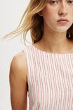 Haven High Neck Mini Dress, JACQUI STRIPE RED VERTICAL - alternate image 4