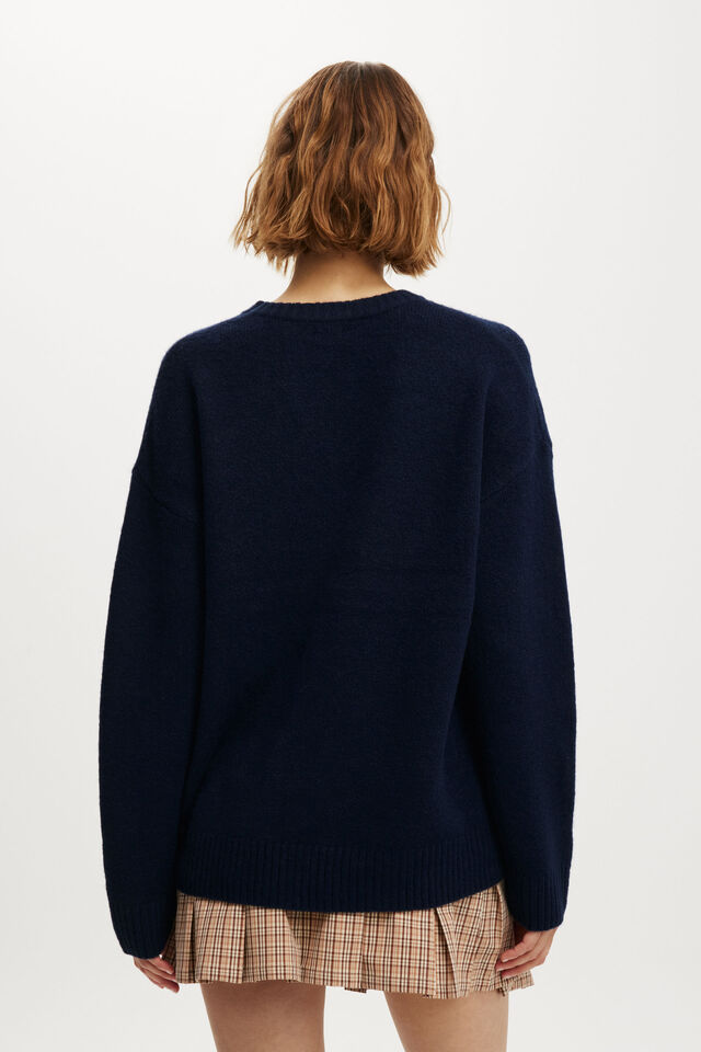 Luxe Crew Sweater, INK NAVY