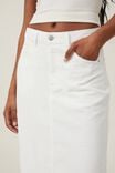 Cord Maxi Skirt, WHITE - alternate image 4