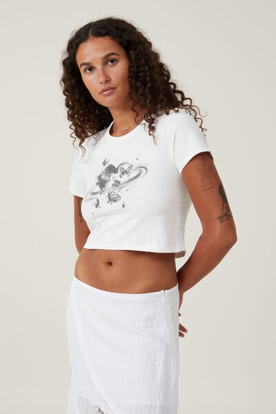 Camiseta - Micro Fit Graphic Tee, DIVINE COSMOS/VINTAGE WHITE