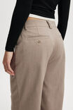 Relaxed Suiting Capri Pant, TAUPE - alternate image 3