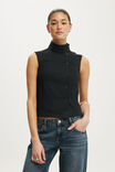 Frankie Funnel Neck, BLACK - example image 1