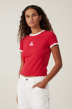 Fitted Graphic Longline Tee, BOAT/ CRIMSON - alternate image 1