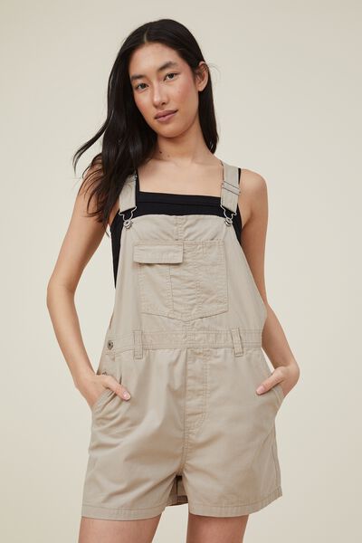 Billie Cargo Short Overall, WASHED SAND
