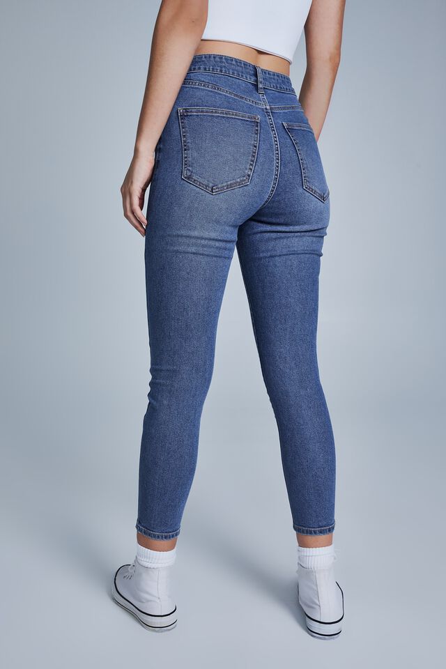 High Rise Cropped Skinny Jean, LUCKY BLUE
