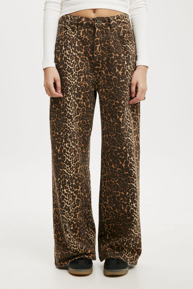 Low Super Baggy Jean, LEOPARD/CARPENTER
