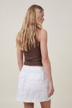 Scout Cargo Mini Skirt, CHALK WHITE