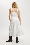 Aria Corset Detail Maxi Dress, WHITE - example image 2